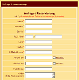 Online Direkt Anfrage / Reservierungsformular ...
